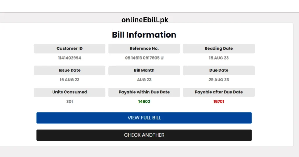 How To Check IESCO Bill Online 4 IESCO Bill Check Preview